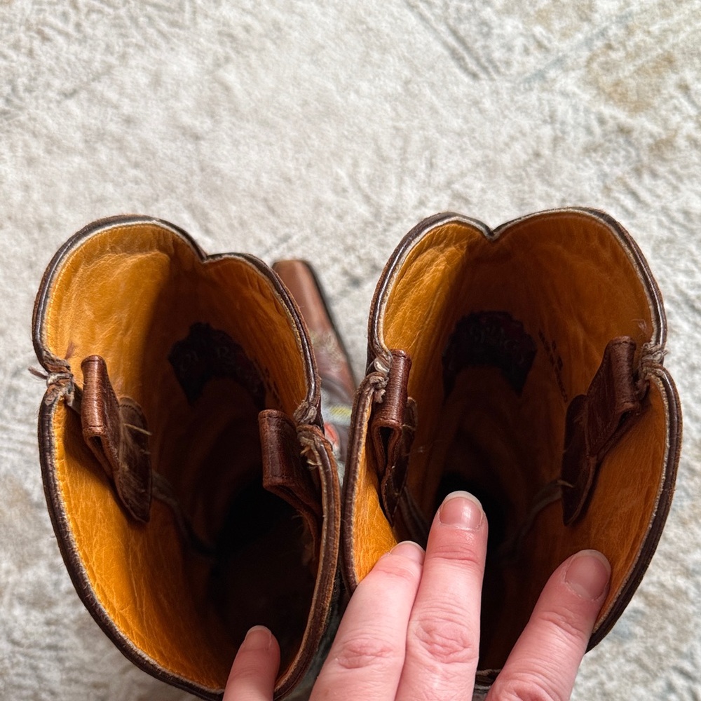 Old Gringo Embroidered Floral Brown Western Boots “Bonnie” - Picture 6 of 8